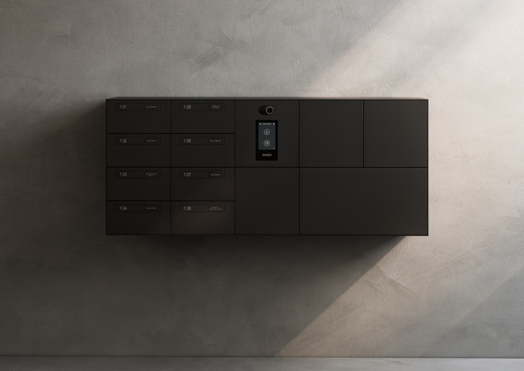 WALL brievenbus-ensemble in een strakke gevel